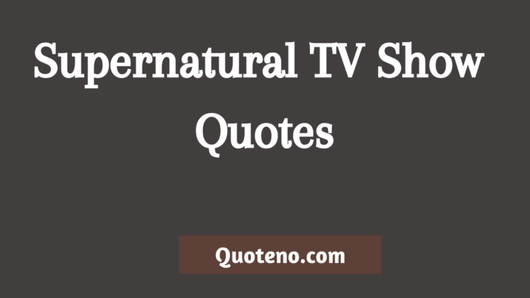 supernatural quotes