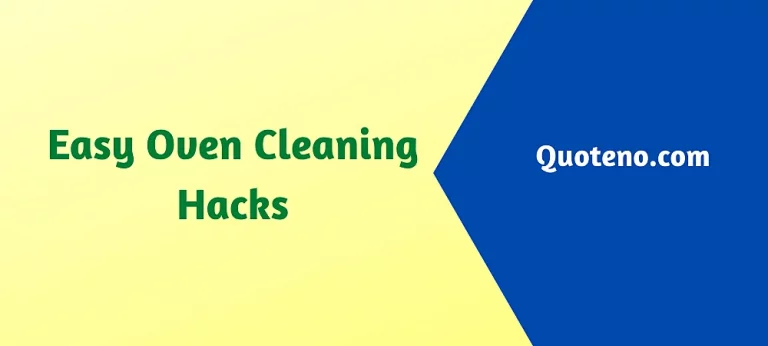 Easy Oven Cleaning Hacks