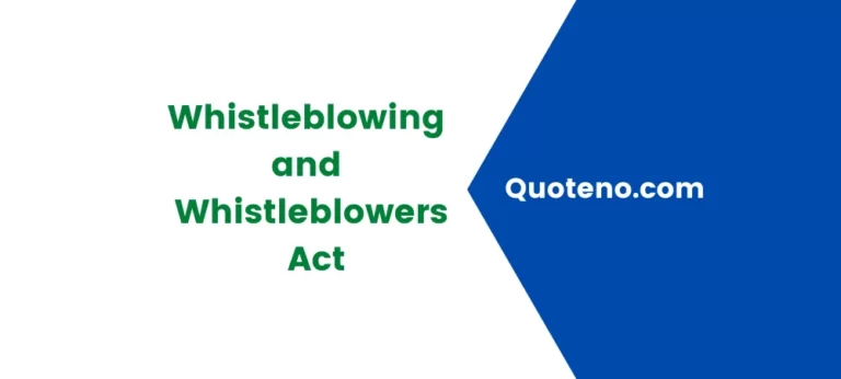Whistleblowing and Whistleblowers acts
