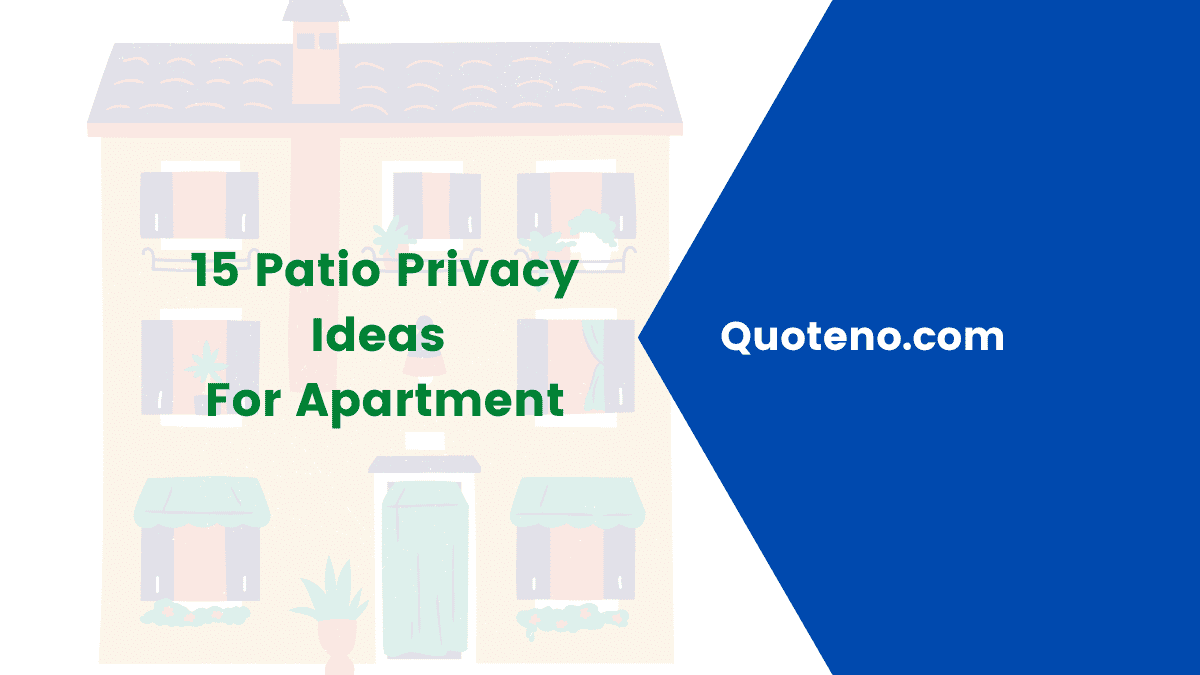 Patio privacy ideas for your apartment