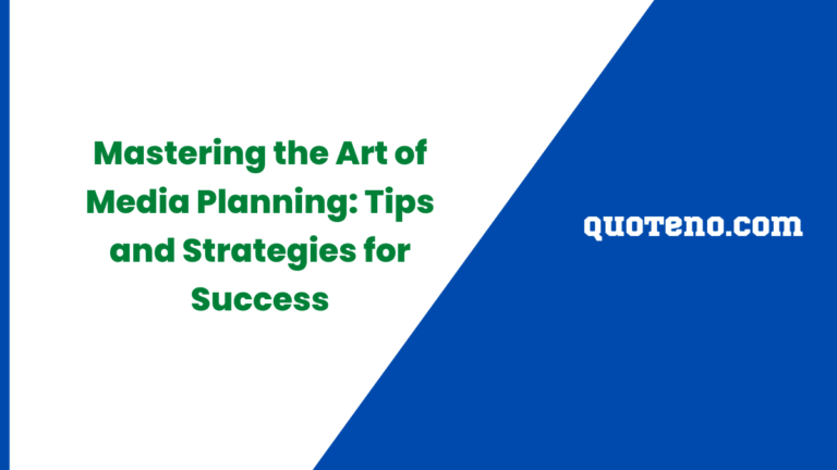 Mastering the Art of Media Planning Tips and Strategies for Success