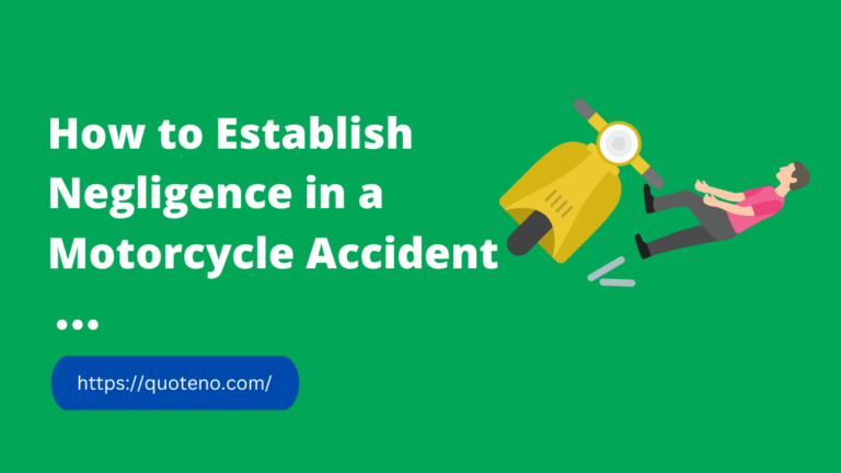 How to Establish Negligence in a Motorcycle Accident