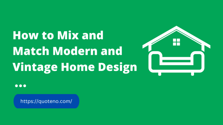 How to Mix and Match Modern and Vintage Home Design