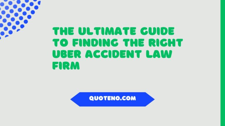 The Ultimate Guide to Finding the Right Uber Accident Law Firm