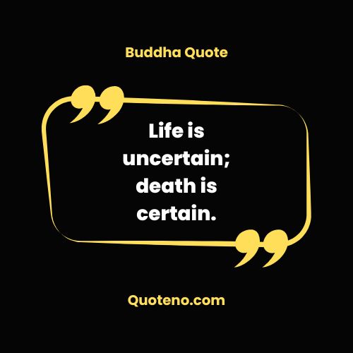 buddha quote on death and loss written on this picture.