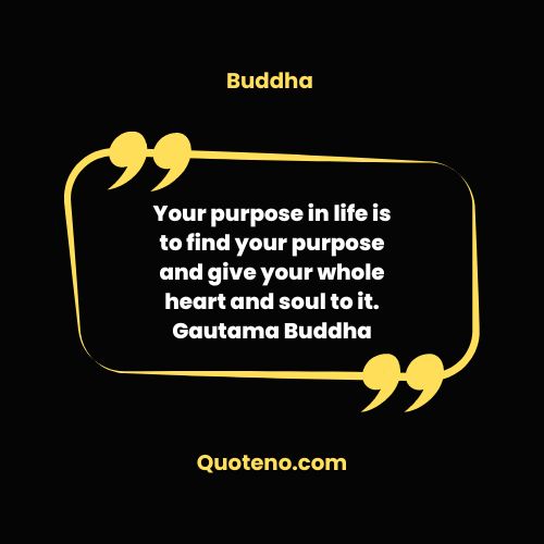 Gautama Buddha quote on death and life written on this picture.