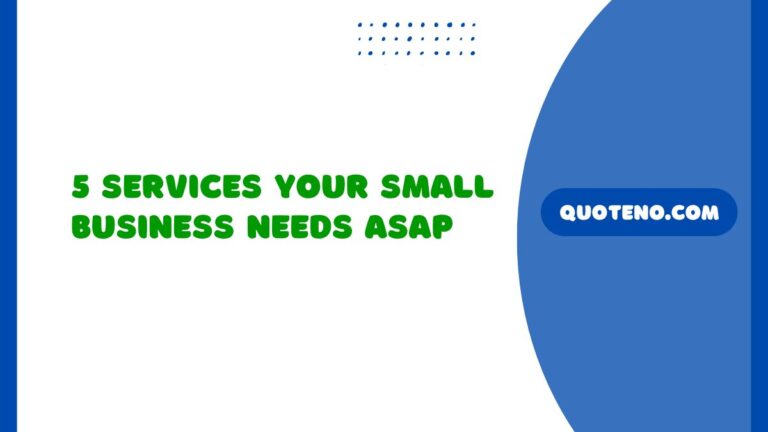 5 Services Your Small Business Needs ASAP
