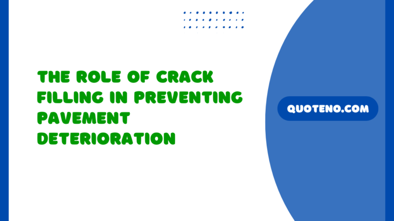 The Role of Crack Filling in Preventing Pavement Deterioration