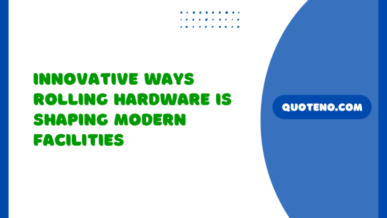 Innovative Ways Rolling Hardware Is Shaping Modern Facilities