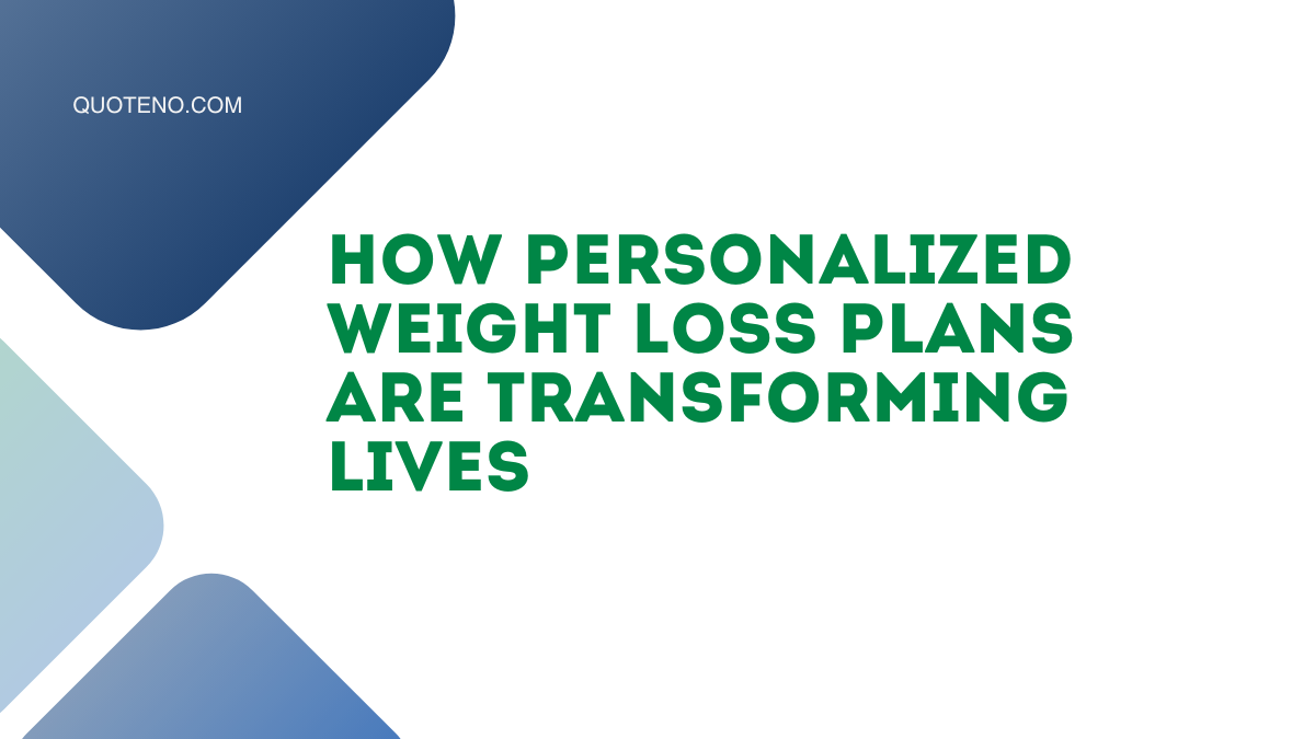 Personalized Weight Loss Plan