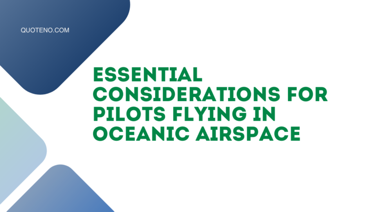 Essential Considerations for Pilots Flying in Oceanic Airspace