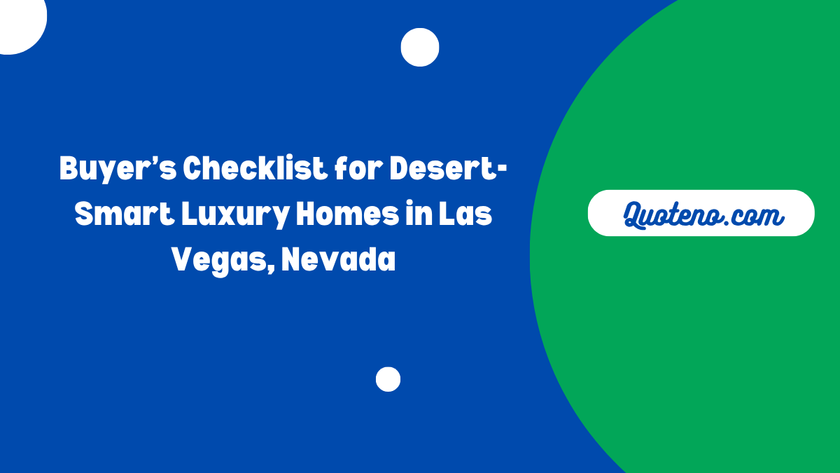 Desert-Smart Luxury Homes in Las Vegas